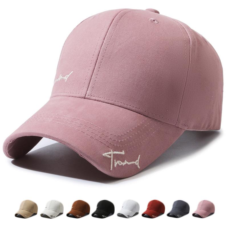 ONIHUA Lente Zomer Vrouwen Borduren Brief Baseball Cap Outdoor Mannen Outdoor Zonnebrandcrème Zonnehoed Piek Cap zwart