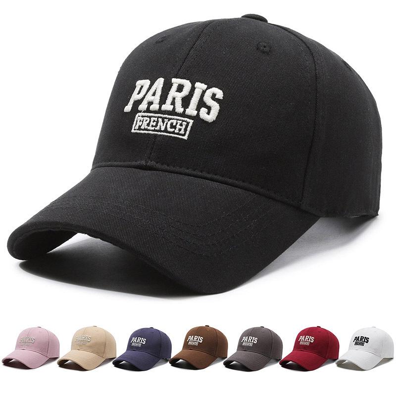 ONIHUA Cap Dames Geborduurde Brief Baseball Cap Lente Zomer Zonnehoed Mannen wit