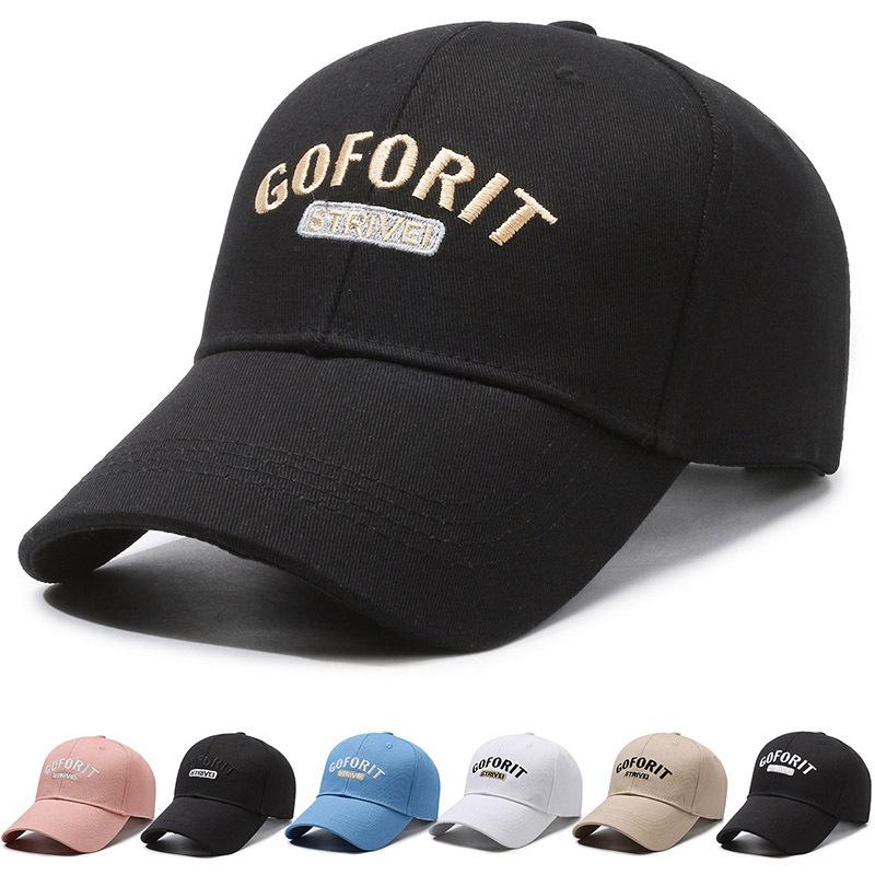 ONIHUA Brief Geborduurde Cap Dames Zomer Zonnehoed Baseball Cap Mannen Snapback Hoed Zonneklep Hoeden Vissershoed Piek Cap wit