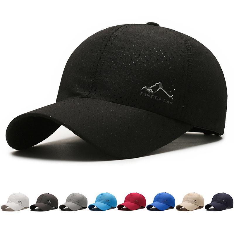 ONIHUA Lente Zomer Baseball Cap Heren Cap Outdoor Hardlopen Sport Cap Vrouwen Paardenstaart Panama Cap Snapback Hoed Zonneklep Hoeden zwart