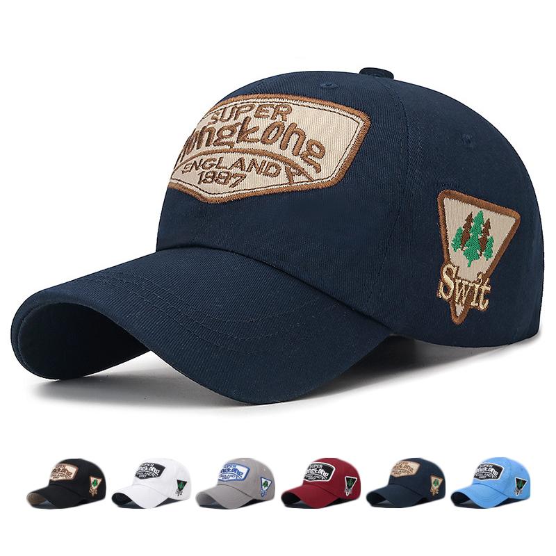 ONIHUA Lente Zomer Outdoor Sport Baseball Cap Mannen Vrouwen Geborduurde Letter Zonnehoed marineblauwe kleur