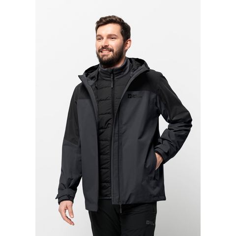 Jack Wolfskin Functioneel 3-in-1-jack GLAABACH 3-in-1 JKT M (2-delig)