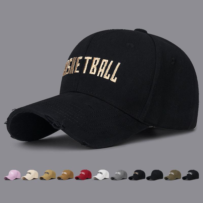 ONIHUA Geborduurde Letter Cap Sport Zonnescherm Gat Baseball Cap voor Mannen Vrouwen Snapback Hoed Zonneklep Hoeden Vissershoed Piek Cap beige