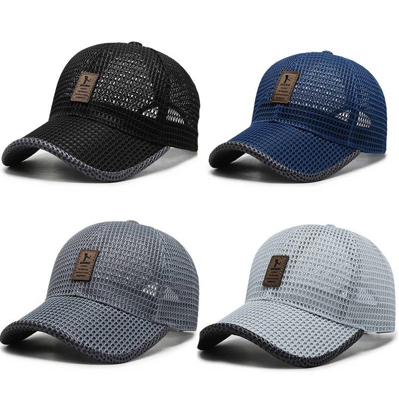 Mango Event Zomer Cool Ademend Mesh Baseball Cap Dames Heren UV Bescherming Buitenshuis Paardrijden Vissen Tennis Golf Caps Mode Sport Hoed zwart