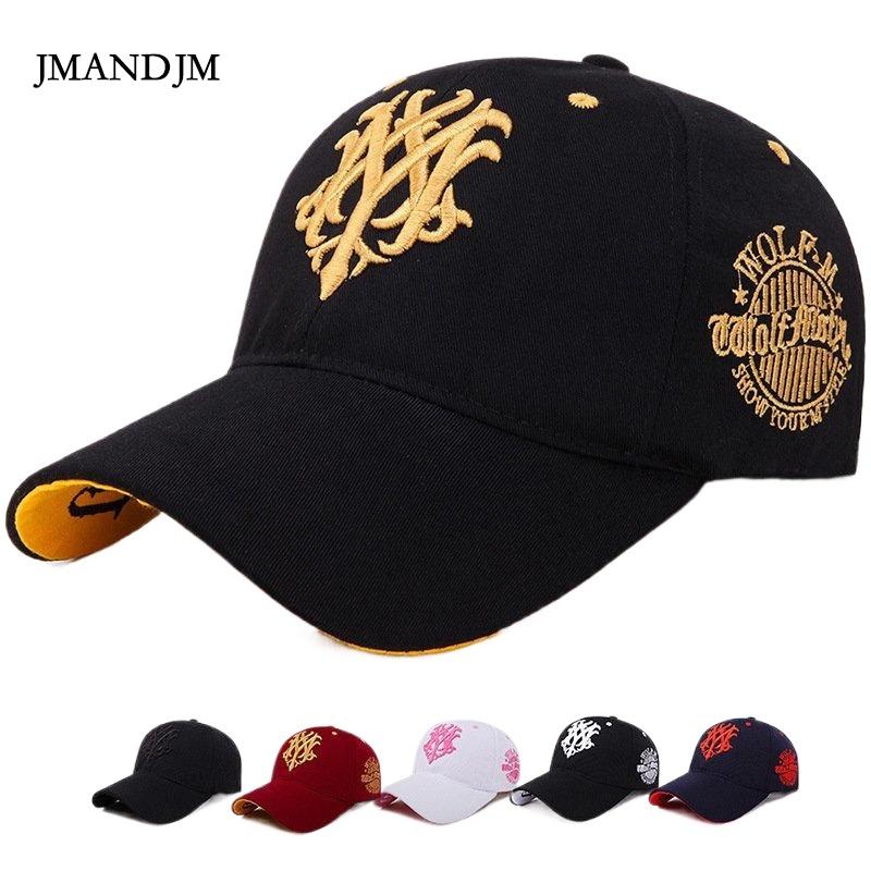 JMANDJM Mode Borduren Baseball Cap Zomer Outdoor Verstelbare Hip Hop Hoeden Bone Snapback Hoed adjustable