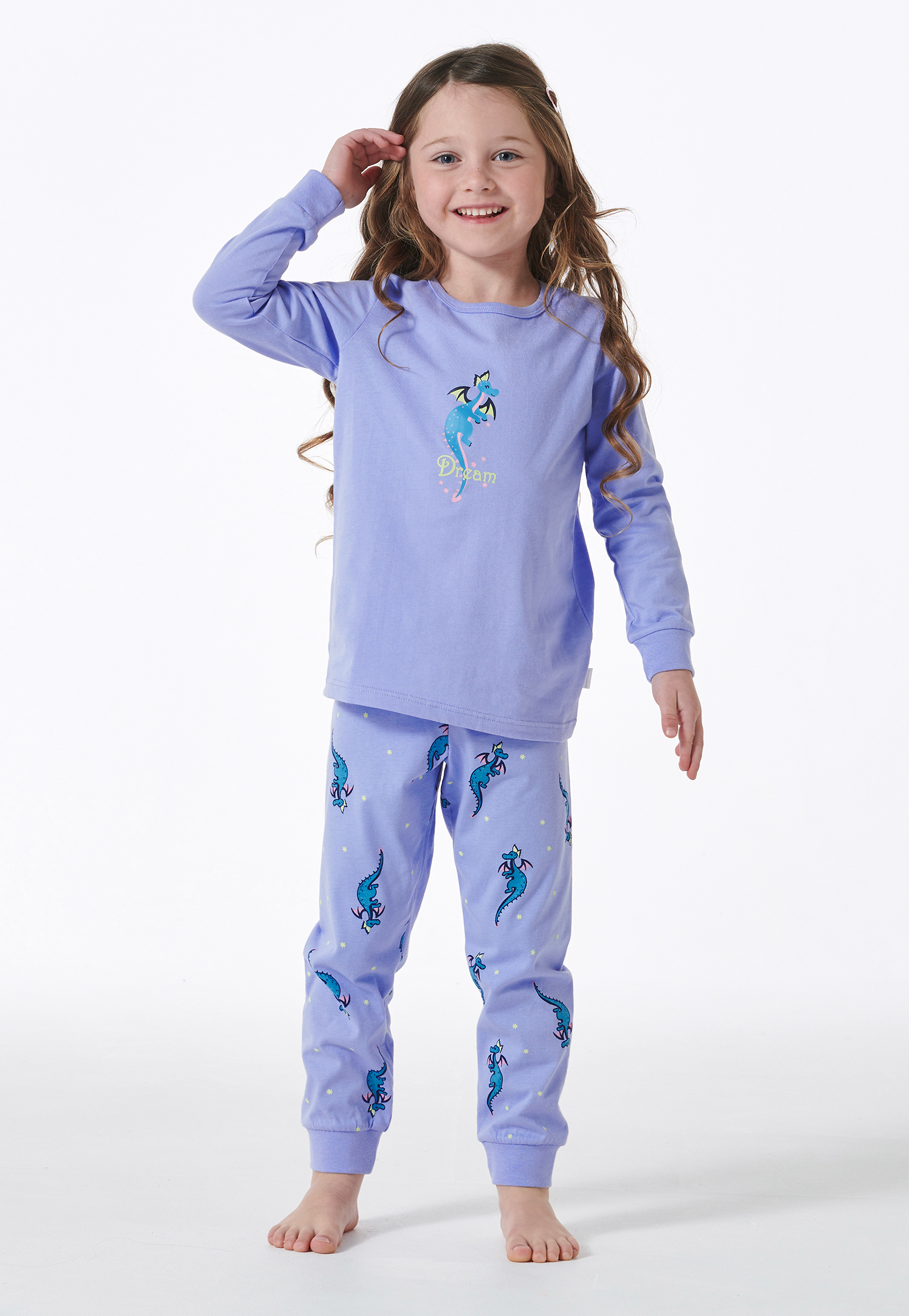 Schiesser Pyjama lengte organic cotton seringenpaars - Girls World 