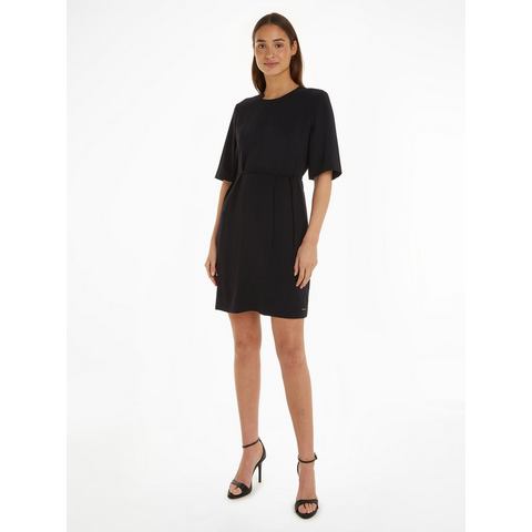 Calvin Klein Midi-jurk STRUCTURE TWLL MINI SHIFT DRESS