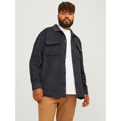 Jack & Jones PlusSize Overhemd met lange mouwen JJEBRADLEY OLLIE OVERSHIRT LS NOOS PLS