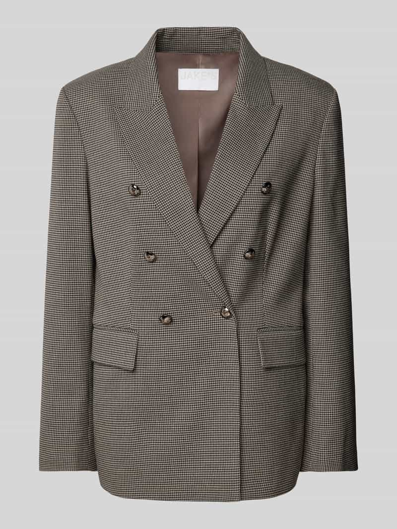 Jake*s Collection Regular fit blazer met klepzakken