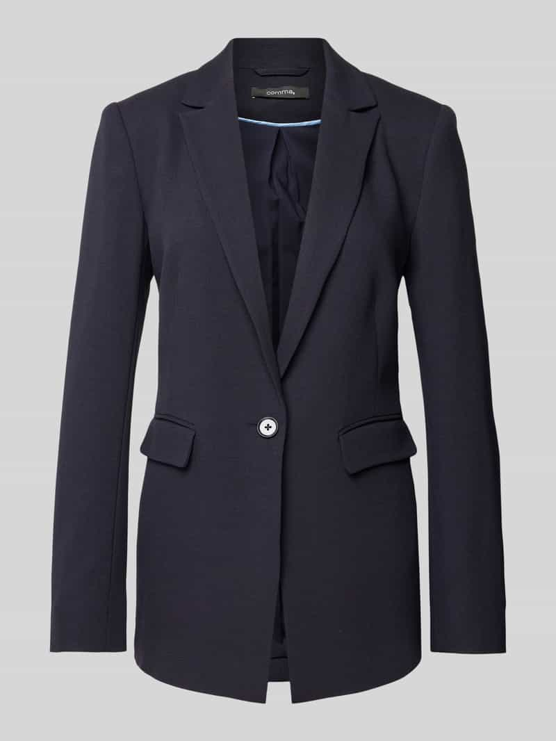 Comma Blazer van viscosemix met klepzakken