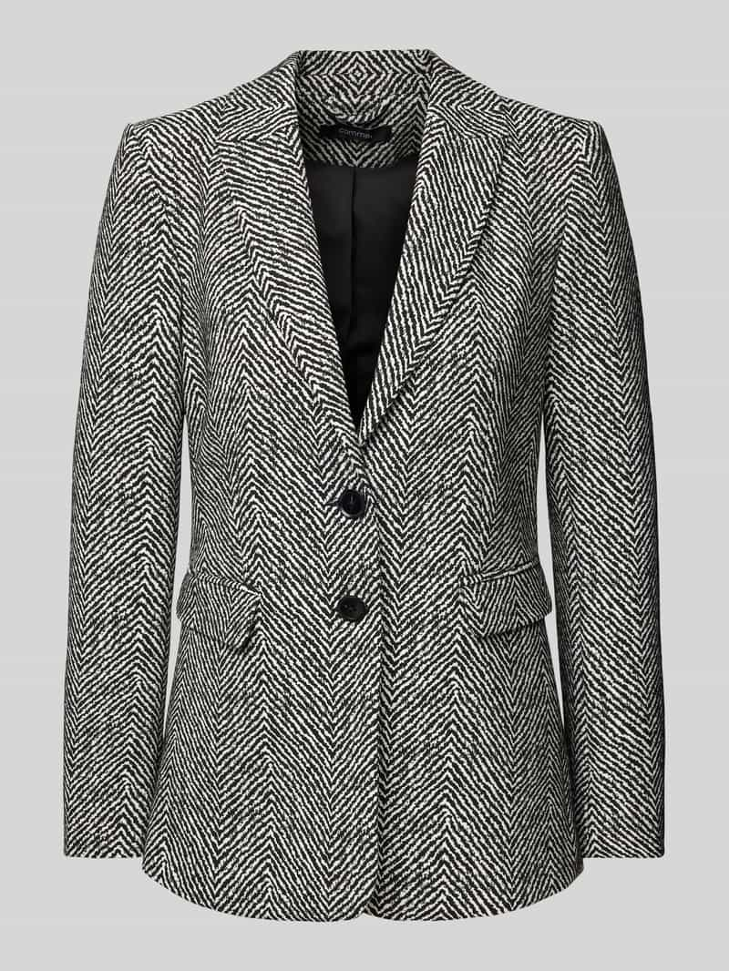 Comma Blazer met knoopsluiting