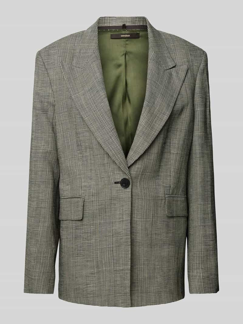 Windsor Blazer met glencheck-motief