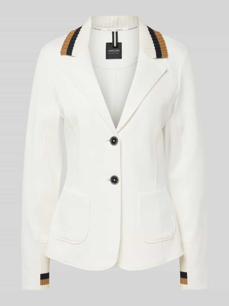 Marc Cain Slim fit blazer met steekzakken