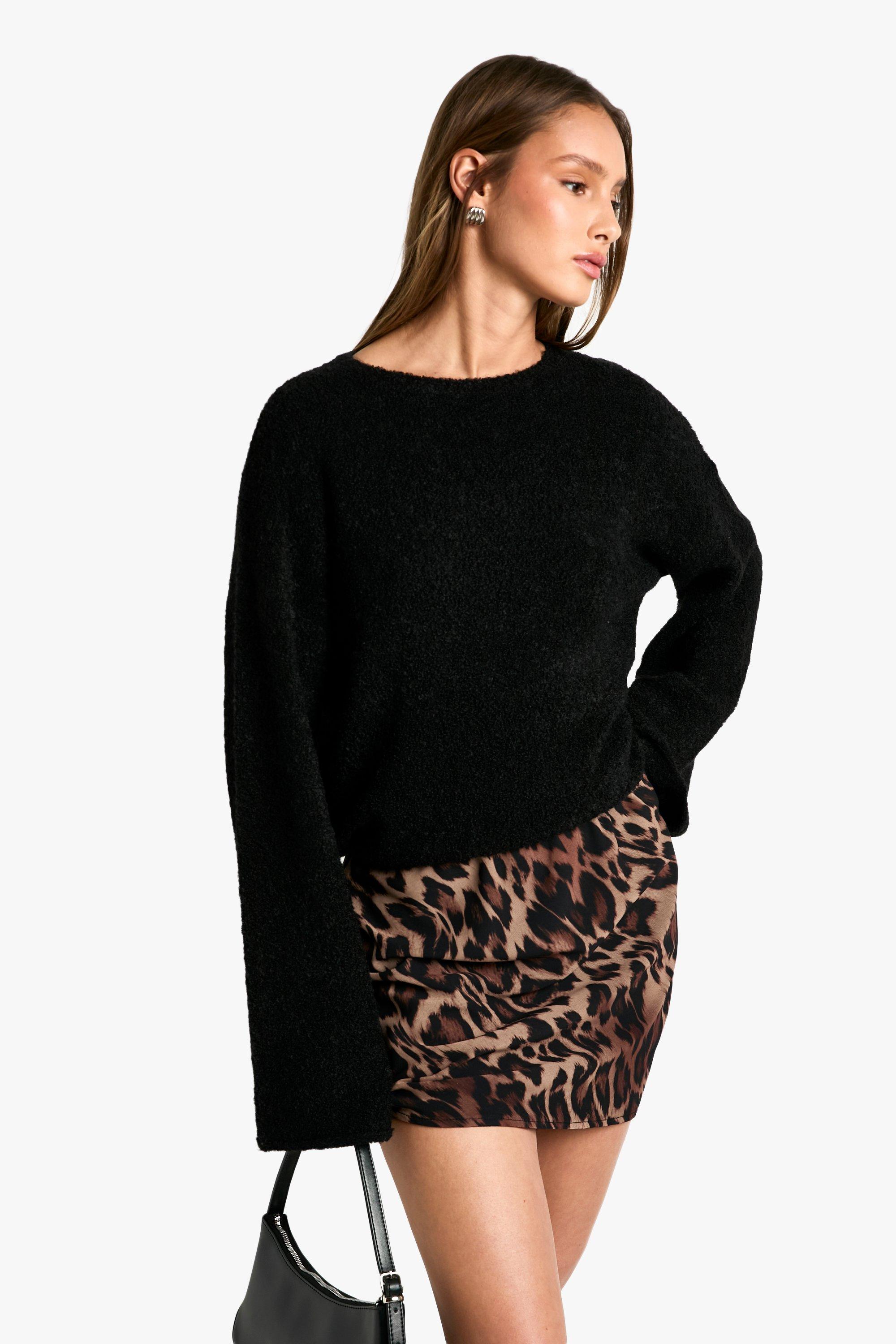 Boohoo Chiffon Luipaardprint Mini Rokje, Leopard