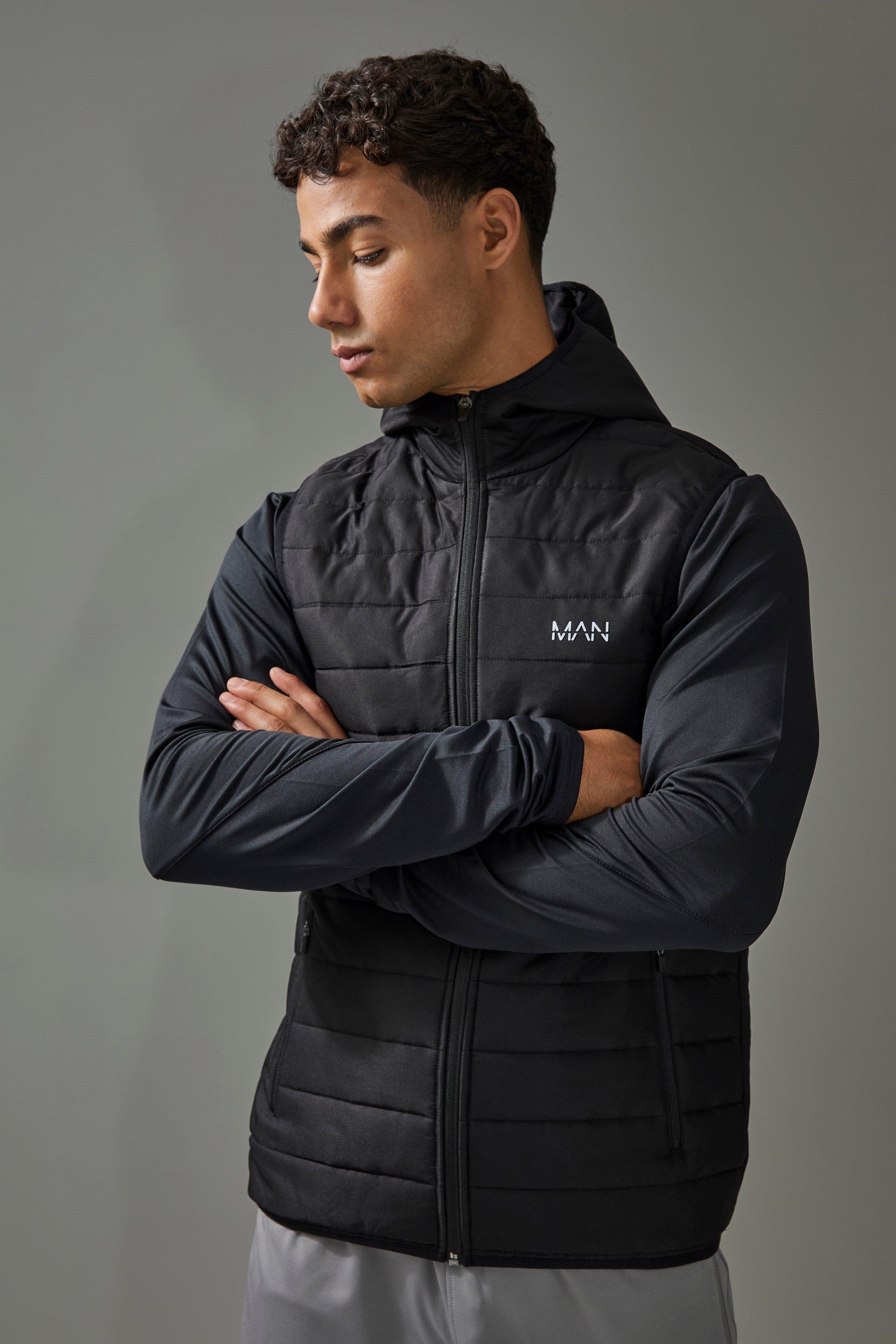 Boohoo Man Active Body Warmer, Black