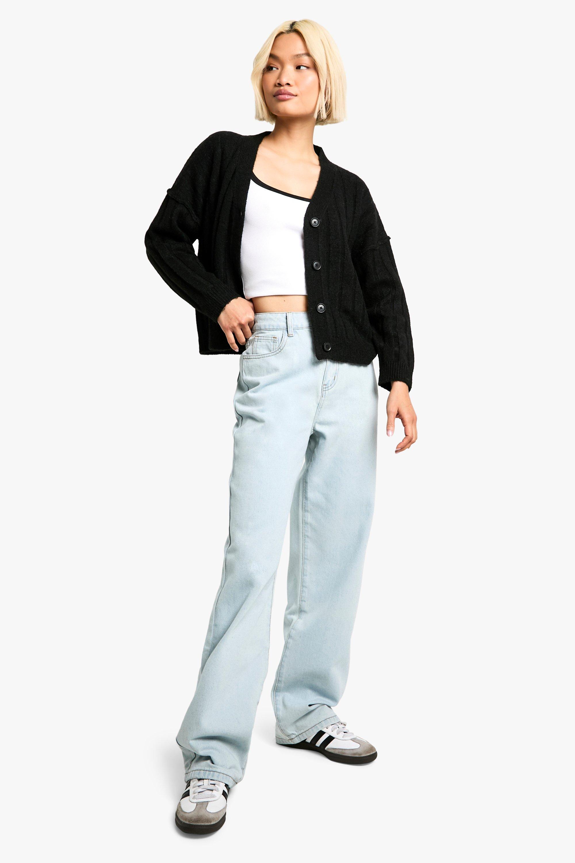 Boohoo Basic Boyfriend Jeans, Bleach Wash