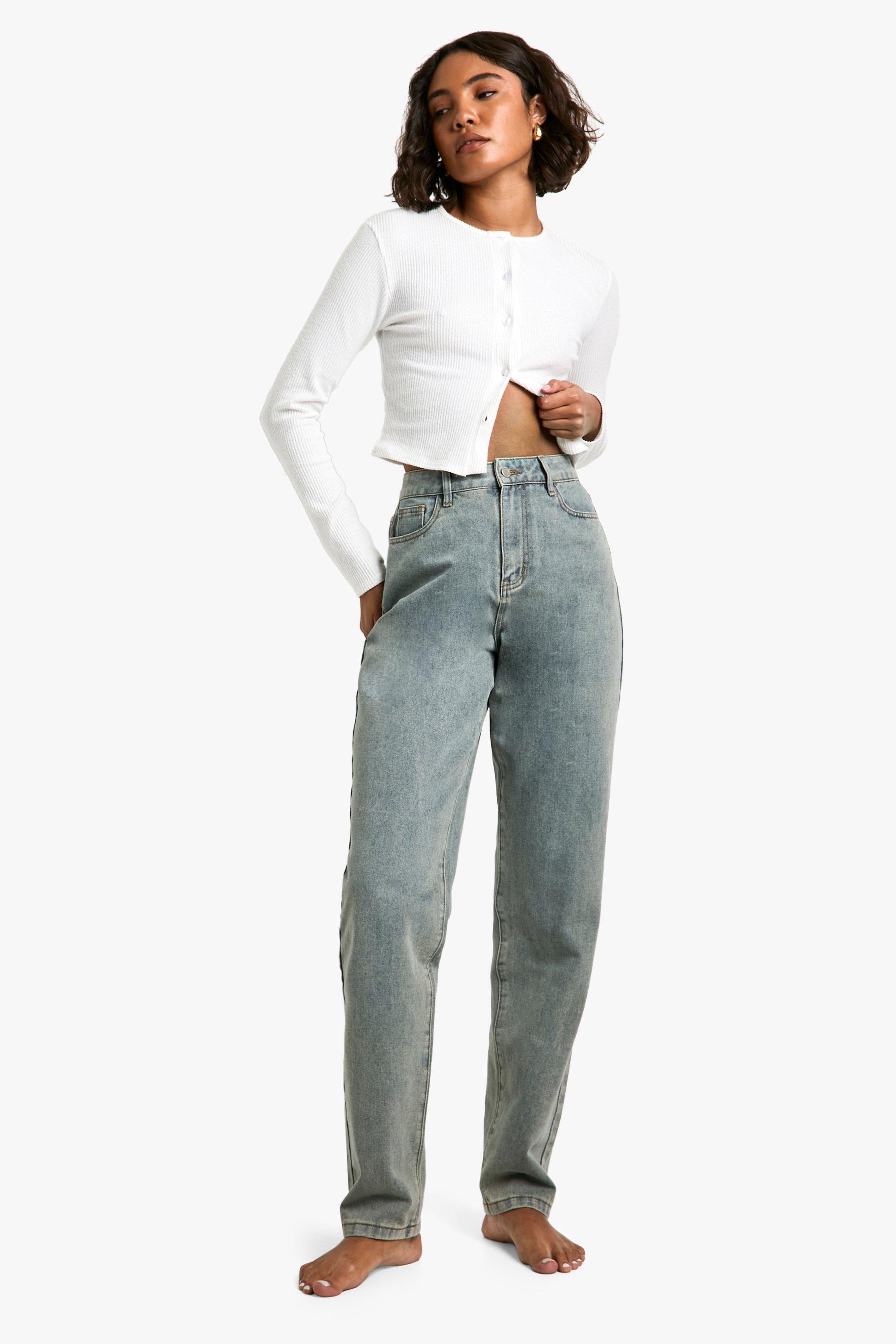 Boohoo Tall Basic 34 Inch Jeans Met Rechte Pijpen, Light Blue