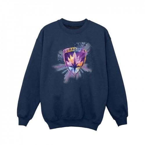 Marvel Girls Guardians of the Galaxy Abstract Star Lord-sweatshirt 12-13 zwart