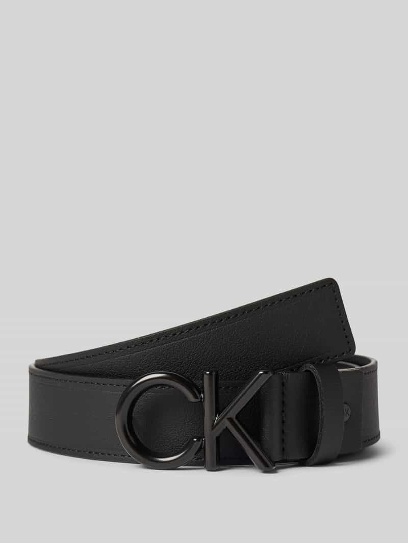 CK Calvin Klein Leren riem met labeldetail