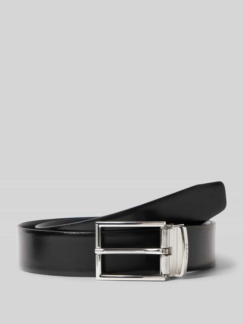 Boss Leren riem met doornsluiting, model 'Otano'