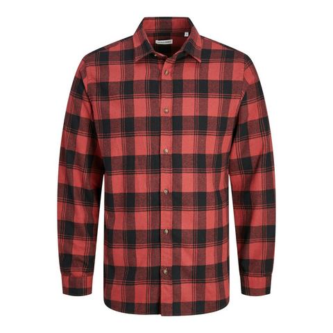 Jack & Jones PlusSize Overhemd met lange mouwen JJJOSHUA FALL BUFFALO SHIRT LS PLS