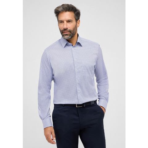 ETERNA Mode GmbH MODERN FIT Performance Shirt in blau bedruckt