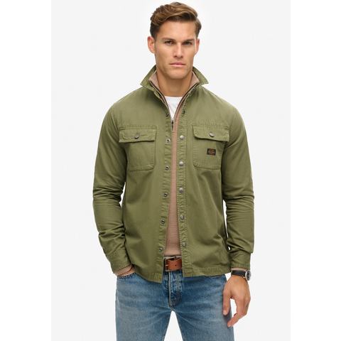 Superdry Overhemd met lange mouwen Organic Cotton Canvas Workwear Overshirt