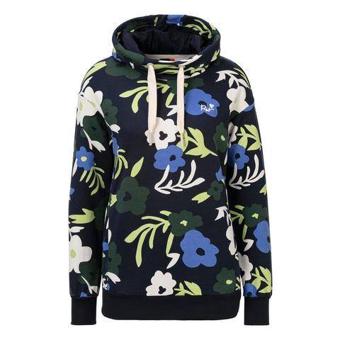 Ragwear Hoodie YODIS PRINT met bloemetjes all-over print