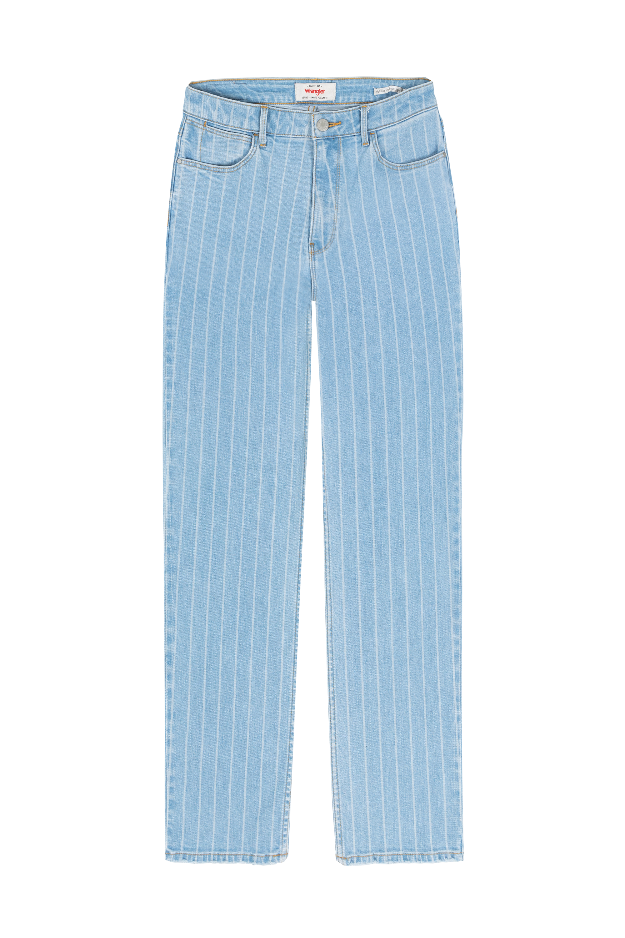 Wrangler Straight crop stone stripe