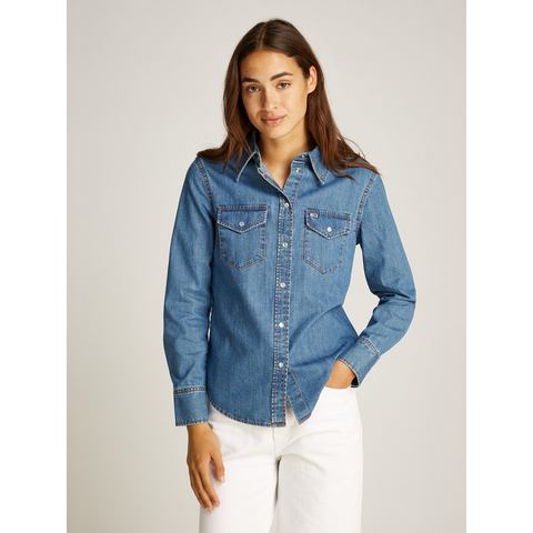 TOMMY JEANS blouse REGULAR WESTERN SHIRT