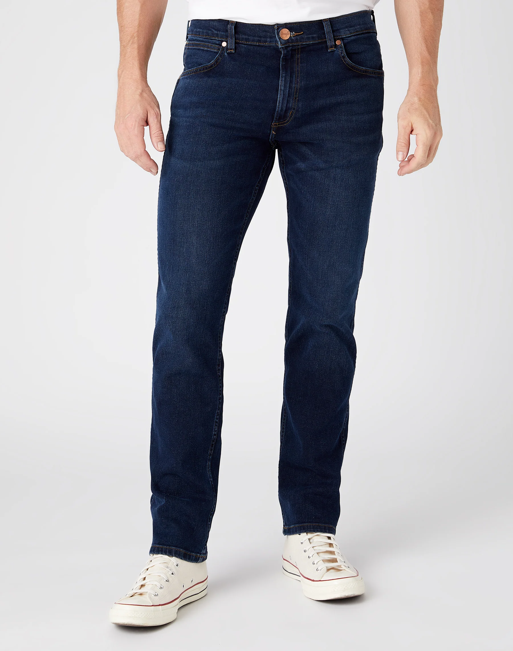 Wrangler Greensboro heren regular-fit jeans basalt blue