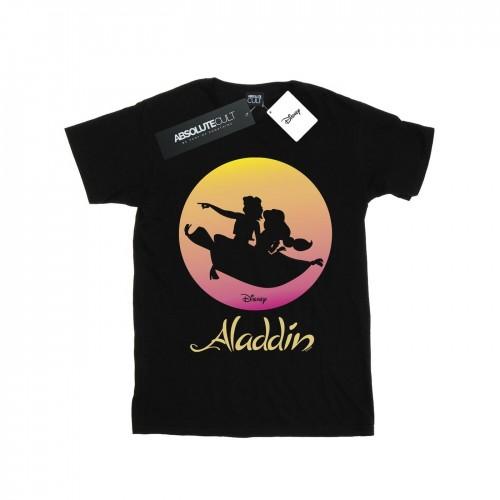 Disney jongens Aladdin vliegende zonsondergang T-shirt 12-13 zwart