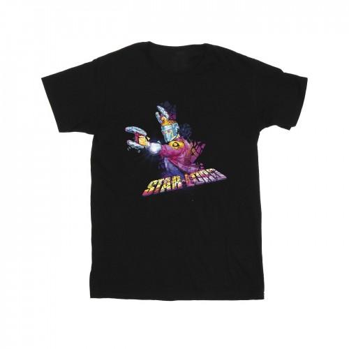 Marvel Boys Guardians of the Galaxy abstracte Star Lord T-shirt 12-13 zwart