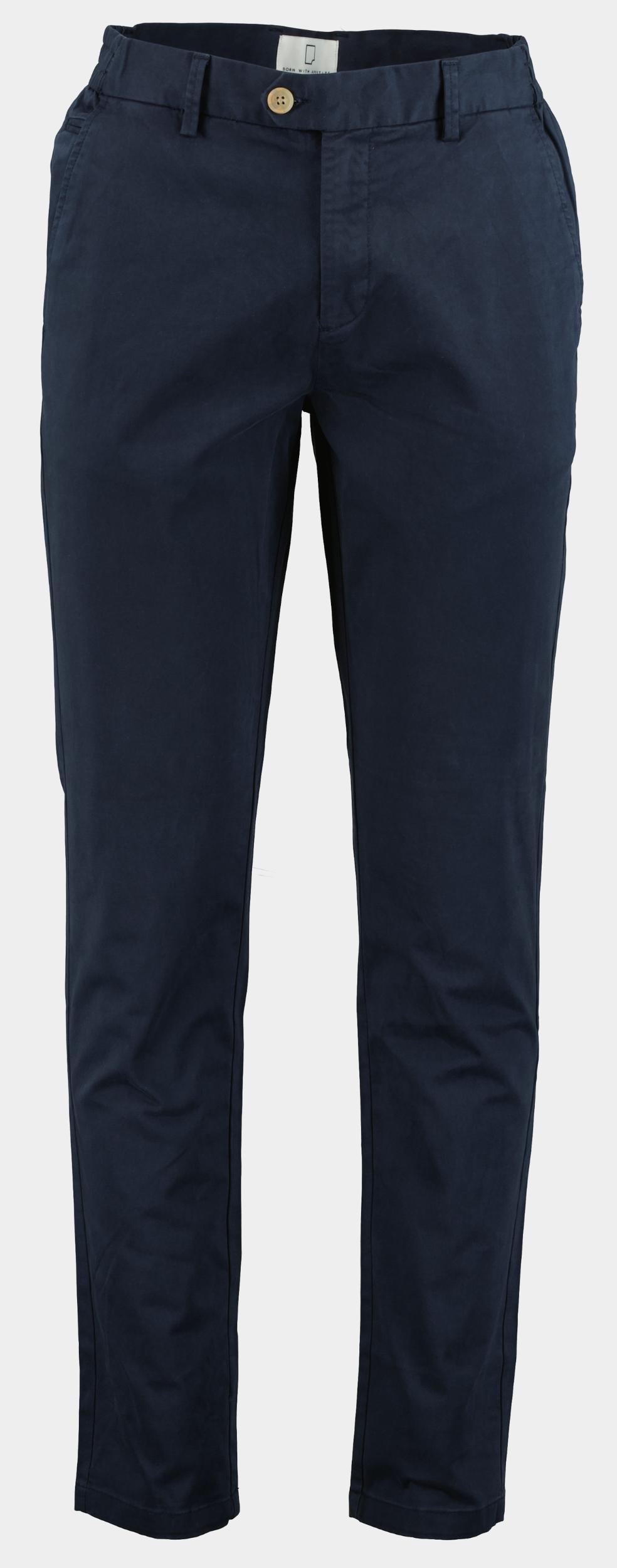 Born with Appetite Katoenen broek ednar cotton chino 24304ed03/290 navy