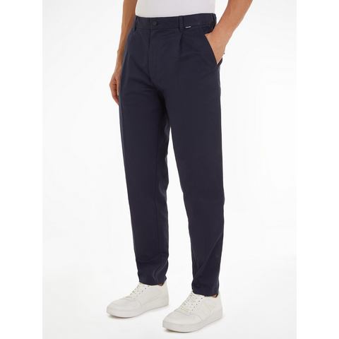 Calvin Klein Pantalon met vouw MODERN TWILL TAPERED PLEAT PANTS