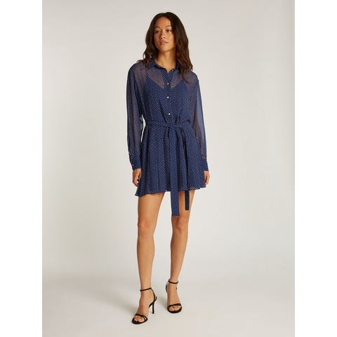 TOMMY JEANS Jurk met overhemdkraag TJW STAR MINI SHIRT DRESS EXT