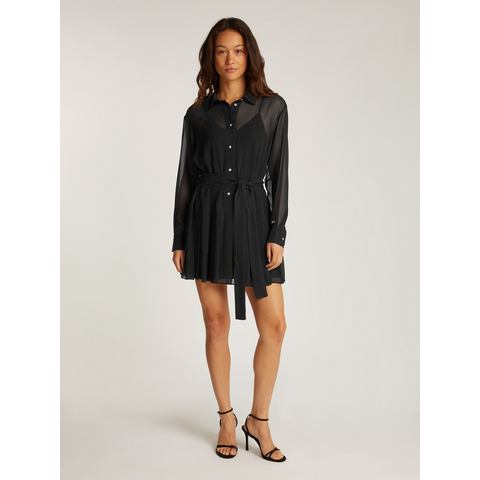 TOMMY JEANS Jurk met overhemdkraag TJW STAR MINI SHIRT DRESS EXT