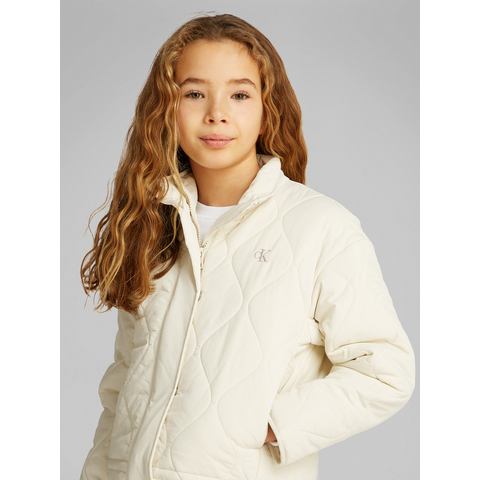 Calvin Klein Gewatteerde jas QUILTED JACKET voor kinderen tot 16 jaar met logo-opdruk