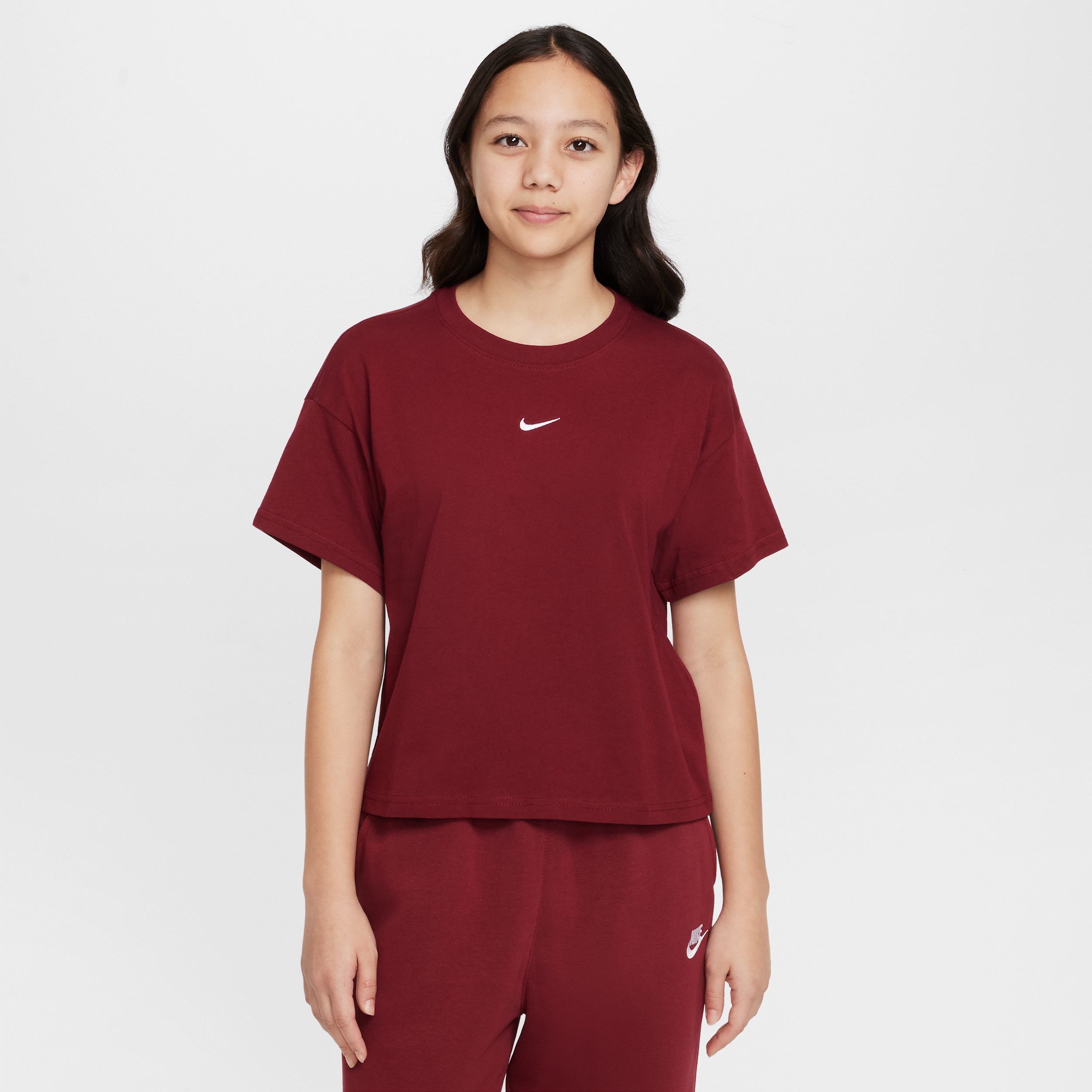 Nike Sportswear Essential T-shirt voor meisjes - Rood