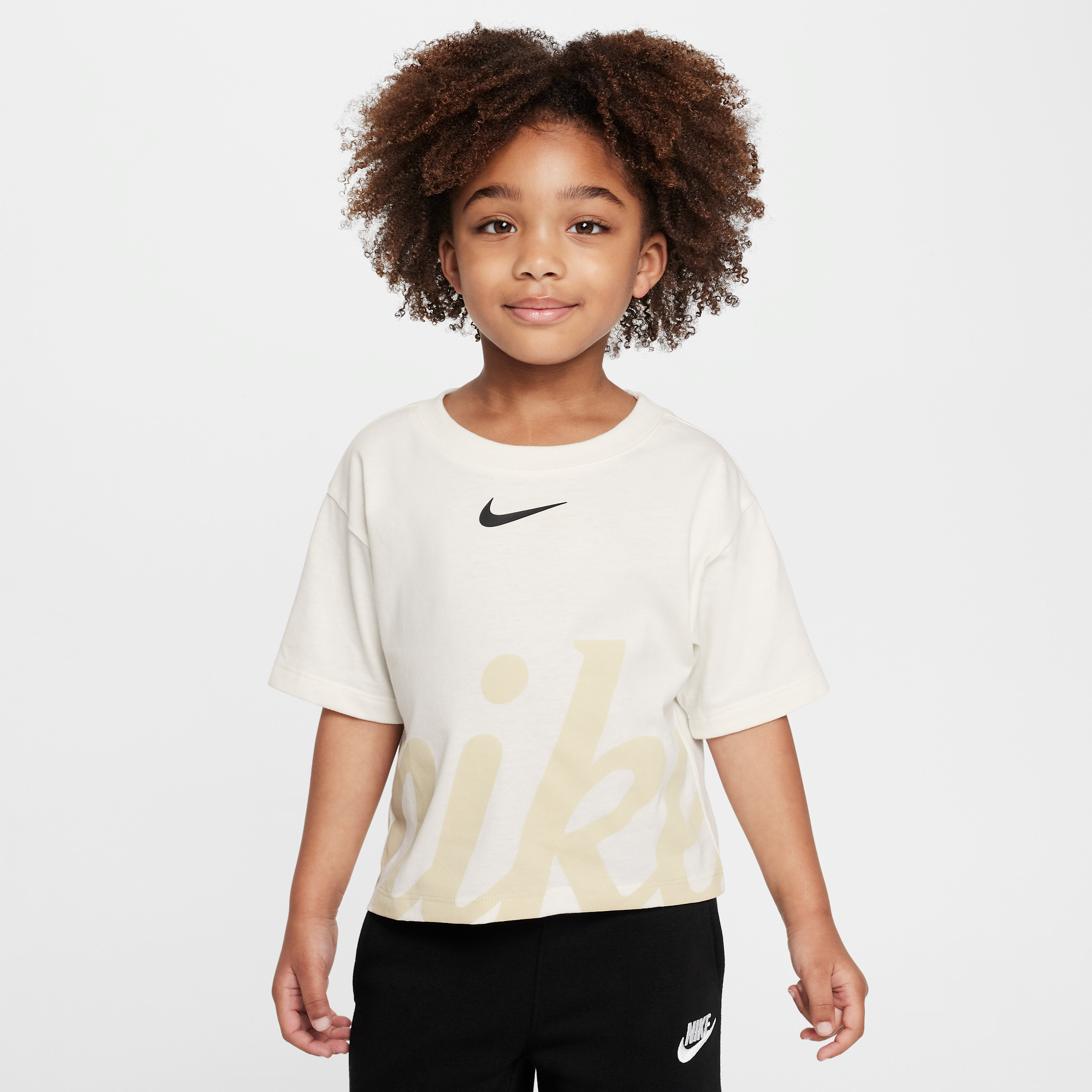 Nike T-shirt met gezellige graphic voor kleuters - Wit