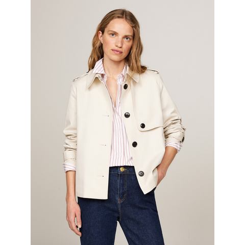 Tommy Hilfiger Kort jack COTTON SB SHORT TRENCH met typische trenchdetails