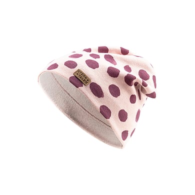 Sterntaler Beanie stippen mat roze