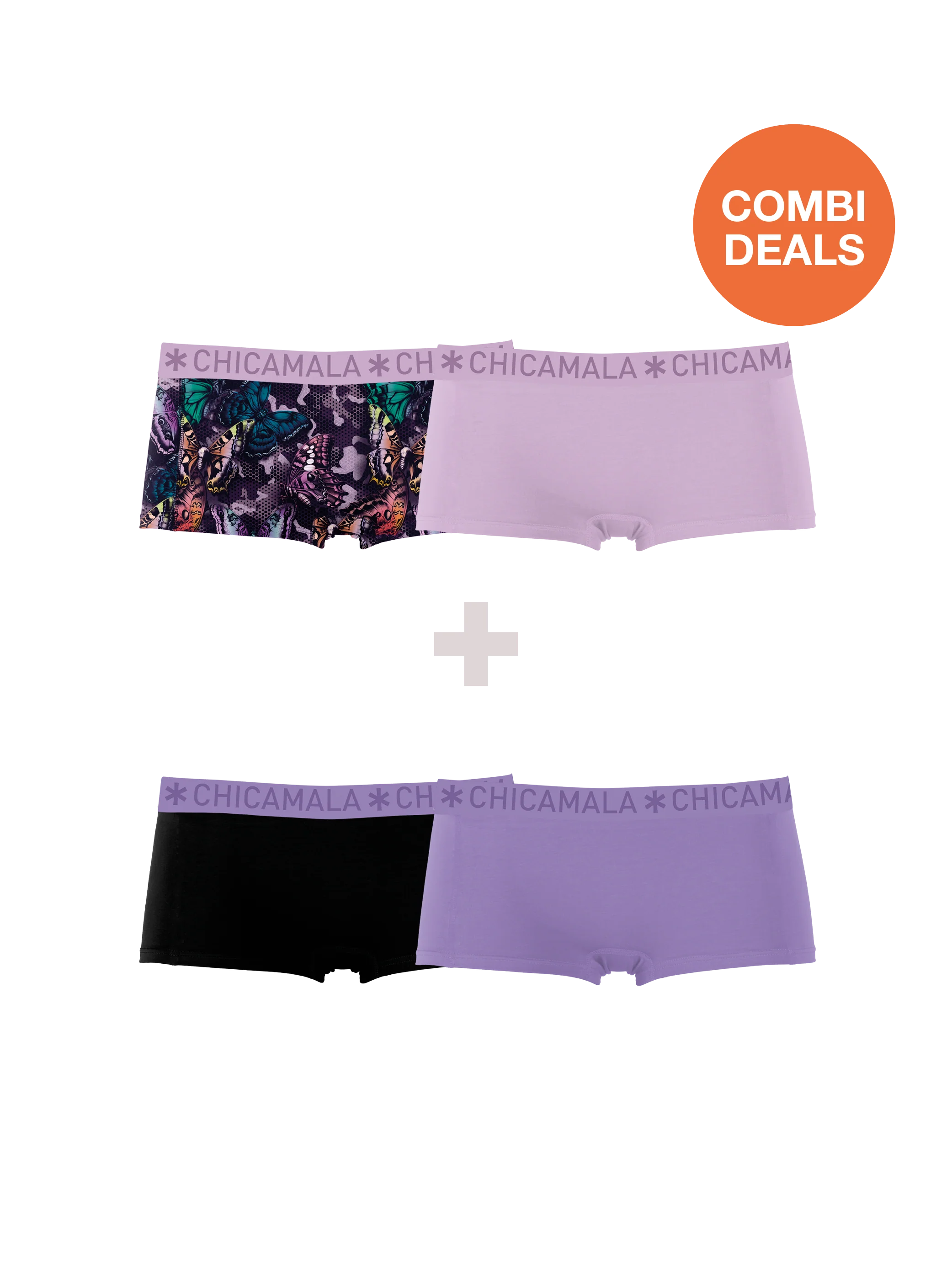 Muchachomalo Dames 2+2-pack boxershorts