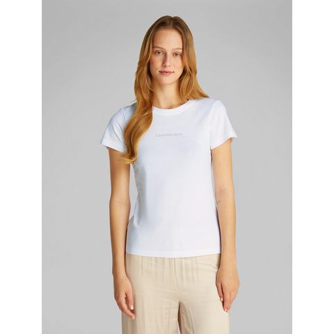 Calvin Klein Shirt met ronde hals INSTITUTIONAL GRAPHIC SLIM TEE