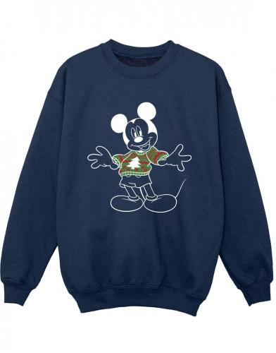 Disney Mickey Mouse kersttrui voor jongens 12-13 zwart