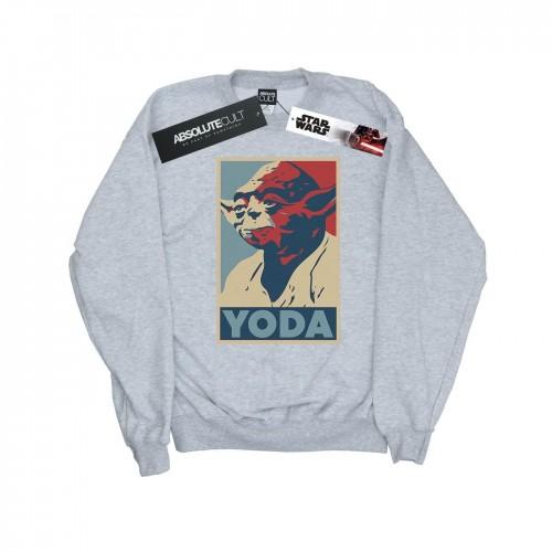 Star Wars jongens Yoda Poster Sweatshirt 12-13 zwart