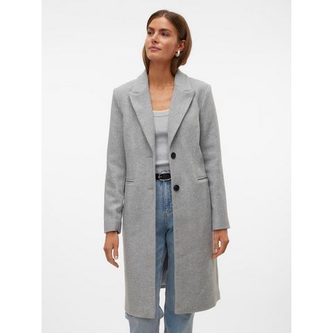 Vero Moda Lange jas VMBLAZA HERINGBONE LONG WOOL COAT GA BOO