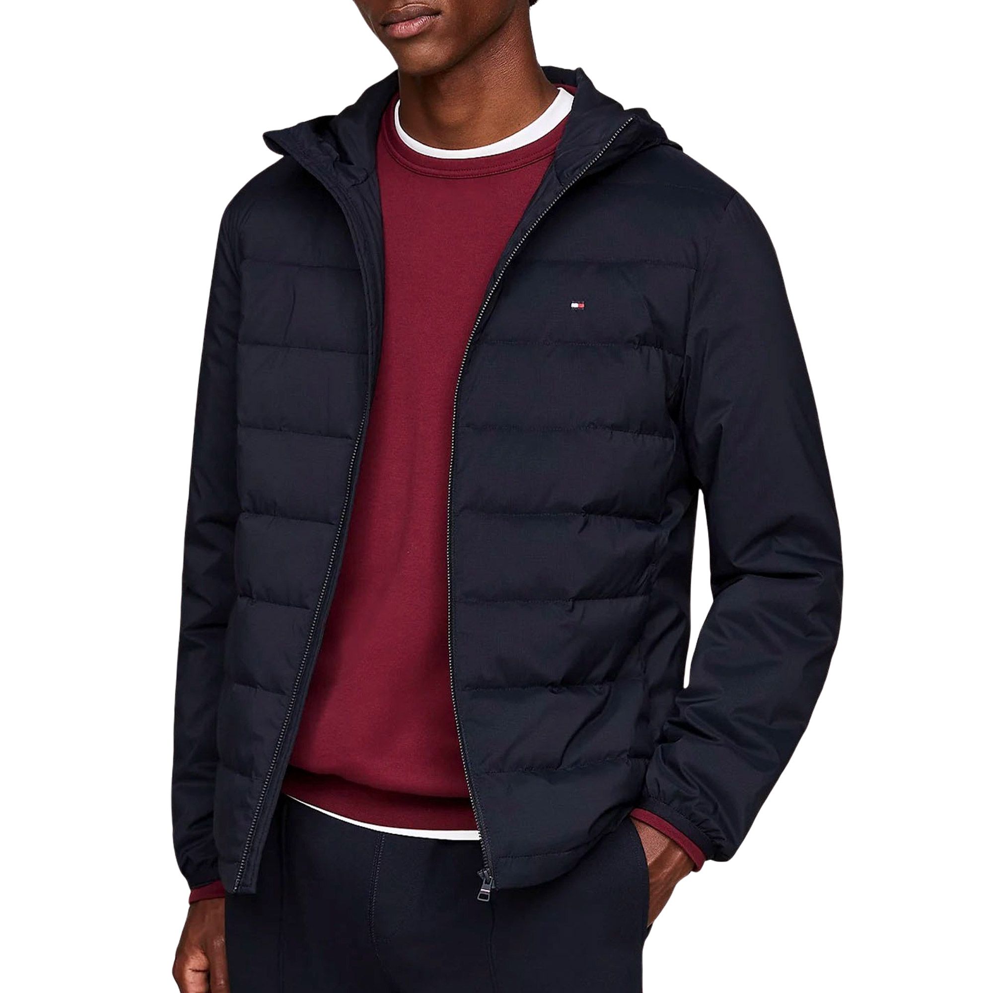 Tommy Hilfiger Hooded Quilted Jas Heren