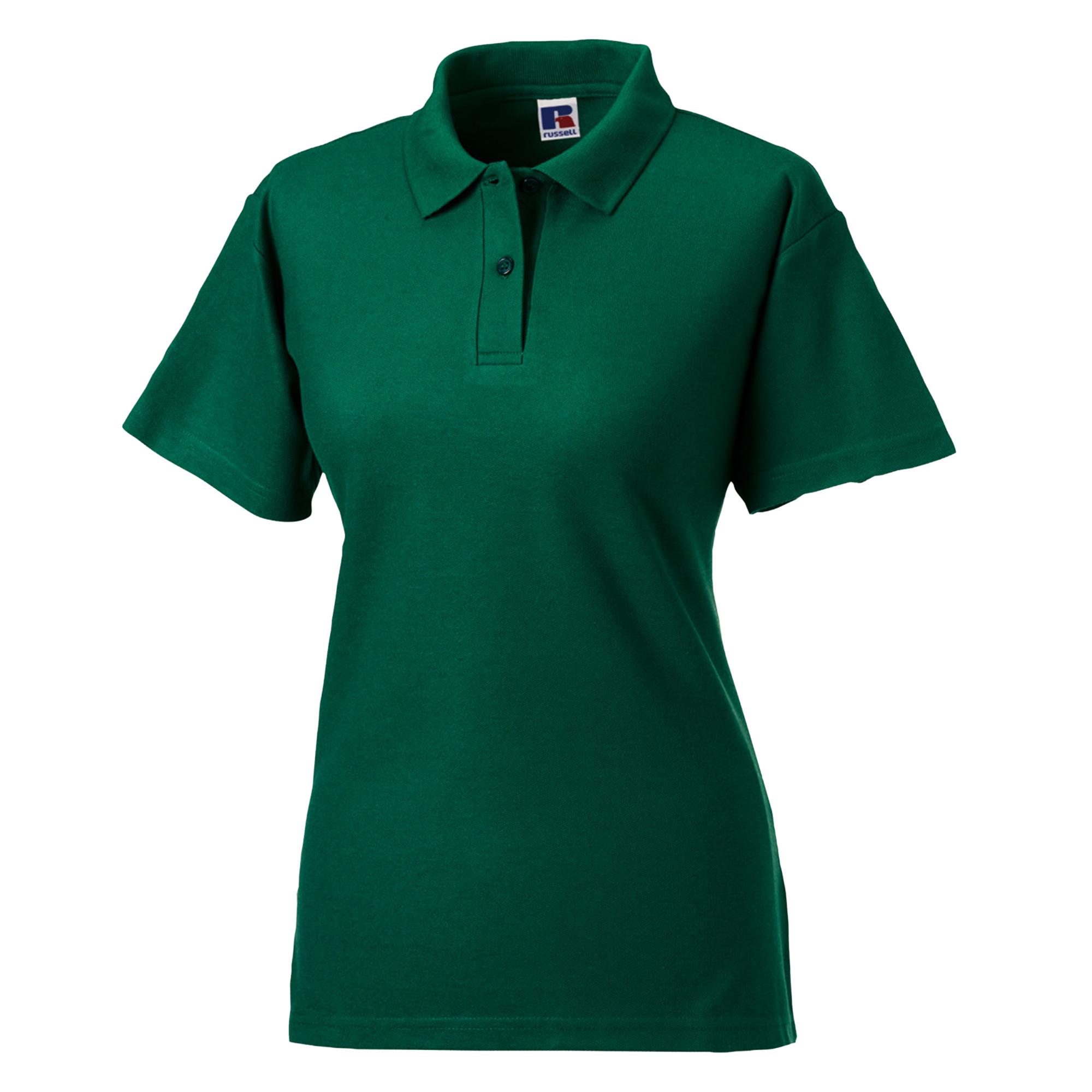 Jerzees Colours Dames 65/35 poloshirt met korte mouwen en harde kraagpijpen