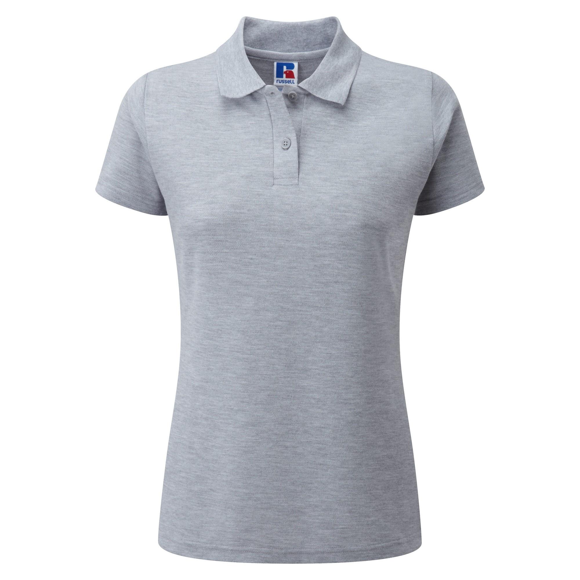 Jerzees Colours Dames 65/35 poloshirt met korte mouwen en harde kraagpijpen